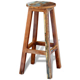 NNEVL Bar Stool Solid Reclaimed Wood