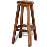 NNEVL Bar Stool Solid Reclaimed Wood