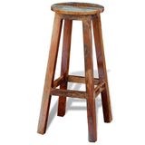 NNEVL Bar Stool Solid Reclaimed Wood
