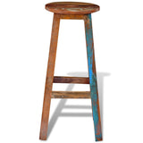 NNEVL Bar Stool Solid Reclaimed Wood