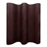 NNEVL Room Divider Bamboo Dark Brown 250x165 cm