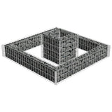NNEVL Gabion Planter Galvanised Steel 120x120x20