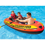 NNEVL Intex Explorer Pro 300 Set Inflatable Boat with Oars and Pump