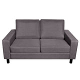 NNEVL Sofa Set 2-Seater and 3-Seater Fabric Dark Grey