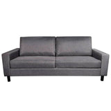 NNEVL Sofa Set 2-Seater and 3-Seater Fabric Dark Grey