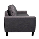 NNEVL Sofa Set 2-Seater and 3-Seater Fabric Dark Grey