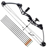NNEVL Adult Compound Bow with Accessories and Fiberglass Arrows
