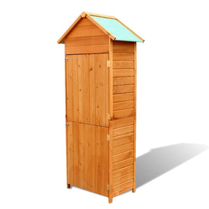 NNEVL Garden Storage Cabinet Brown 79x49x190 cm