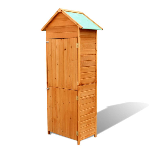 NNEVL Garden Storage Cabinet Brown 79x49x190 cm