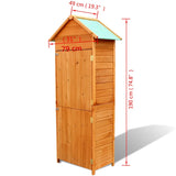 NNEVL Garden Storage Cabinet Brown 79x49x190 cm