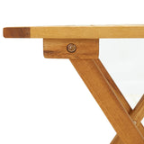 NNEVL Bistro Table 46x46x47 cm Solid Acacia Wood