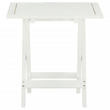 NNEVL Bistro Table White 46x46x47 cm Solid Acacia Wood