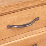 NNEVL Nightstand with 3 Drawers 40x30x54 cm Solid Oak Wood