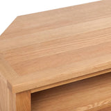 NNEVL TV Cabinet with Drawer 88 x 42 x 46 cm Solid Oak Wood