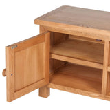 NNEVL TV Cabinet 103 x 36 x 46 cm Solid Oak Wood