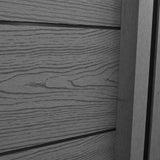 NNEVL Garden Fence Set 1 Square + 1 Slanted WPC 297 cm Grey