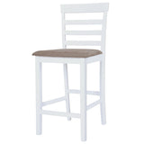 NNEVL Bar Chairs 2 pcs White Fabric