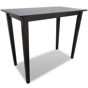 NNEVL Wooden Bar Table Brown
