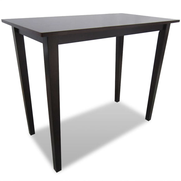 NNEVL Wooden Bar Table Brown