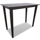 NNEVL Wooden Bar Table Brown