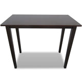 NNEVL Wooden Bar Table Brown