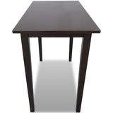 NNEVL Wooden Bar Table Brown