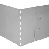 NNEVL Set of 10 Flexible Lawn Fence Galvanised Steel 100 x 14 cm