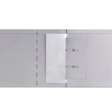 NNEVL Set of 10 Flexible Lawn Fence Galvanised Steel 100 x 14 cm