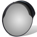 NNEVL Convex Traffic Mirror PC Plastic Black 30 cm Outdoor
