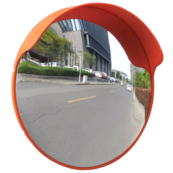NNEVL Convex Traffic Mirror PC Plastic Orange 45 cm Outdoor