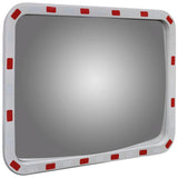 NNEVL Convex Traffic Mirror Rectangle 60 x 80 cm with Reflectors