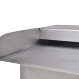 NNEVL Rectangular Waterfall Pool Fountain Stainless Steel 30 cm