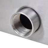 NNEVL Rectangular Waterfall Pool Fountain Stainless Steel 90 cm