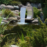 NNEVL Garden Waterfall Pool Fountain Stainless Steel 45x30x60 cm