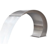 NNEVL Garden Waterfall Pool Fountain Stainless Steel 45x30x60 cm