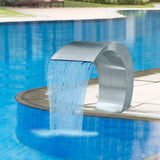 NNEVL Garden Waterfall Pool Fountain Stainless Steel 45x30x60 cm