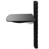 NNEVL 1-tier Wall Mounted Glass DVD Shelf Black