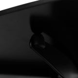 NNEVL 3-tier Wall Mounted Glass DVD Shelf Black