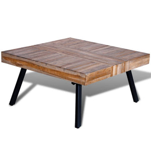 NNEVL Coffee Table Square Reclaimed Teak Wood