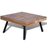 NNEVL Coffee Table Square Reclaimed Teak Wood