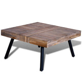 NNEVL Coffee Table Square Reclaimed Teak Wood