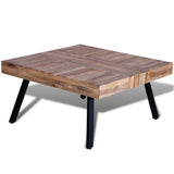 NNEVL Coffee Table Square Reclaimed Teak Wood
