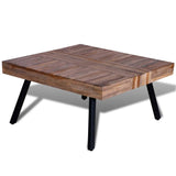 NNEVL Coffee Table Square Reclaimed Teak Wood