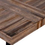 NNEVL Coffee Table Square Reclaimed Teak Wood