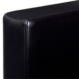 NNEVL Sectional Sofa 3-Seater Artificial Leather Black