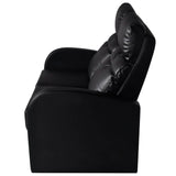 NNEVL Recliner 2-seat Artificial Leather Black