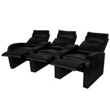 NNEVL Recliner 3-seat Artificial Leather Black