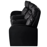 NNEVL Recliner 3-seat Artificial Leather Black