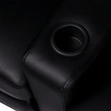 NNEVL Recliner 3-seat Artificial Leather Black
