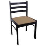 NNEVL Dining Chairs 2 pcs Brown Solid Rubber Wood and Velvet
